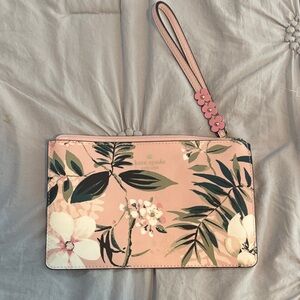 Kate Spade Floral Pink Wristlet